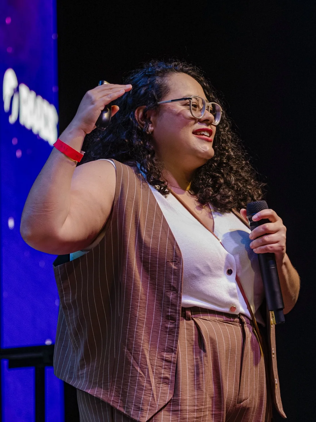 Amanda no palco