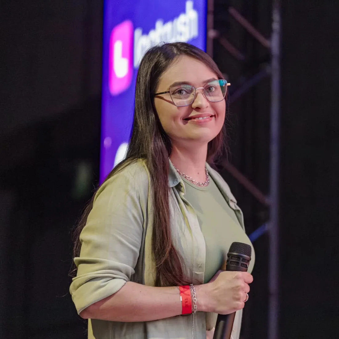 Ligia no palco